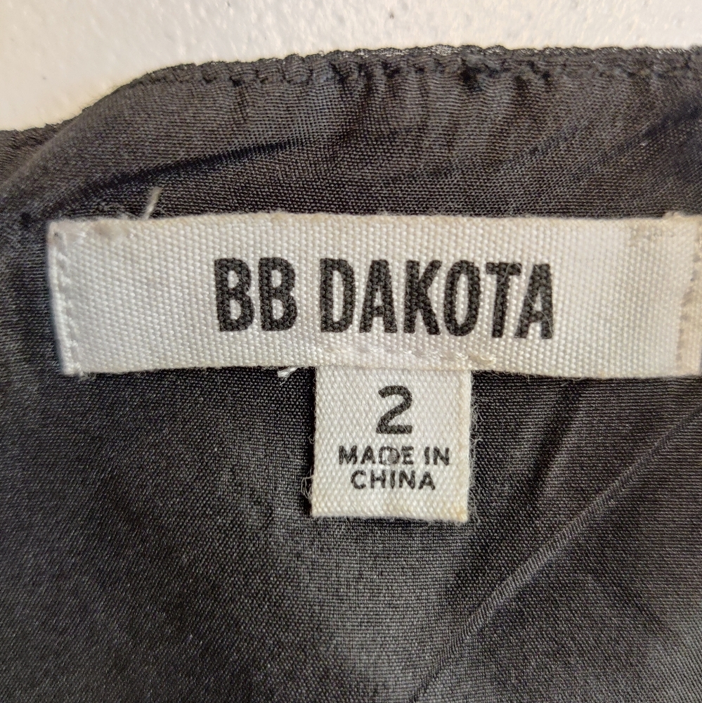 BB Dakota Silver Stars Mini Dress Size 2 - Picture 4 of 4